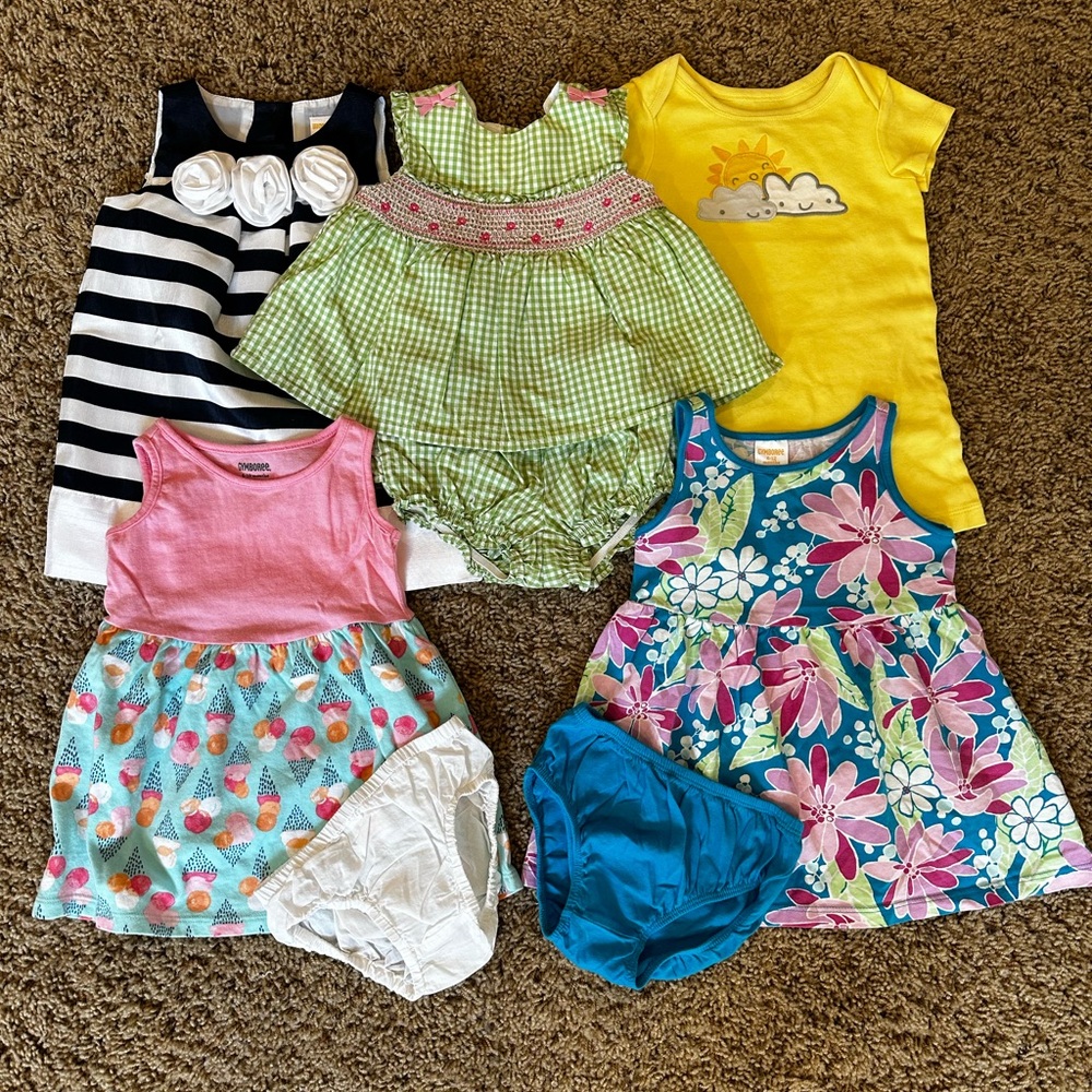 Colorful Baby Girl Dress Set